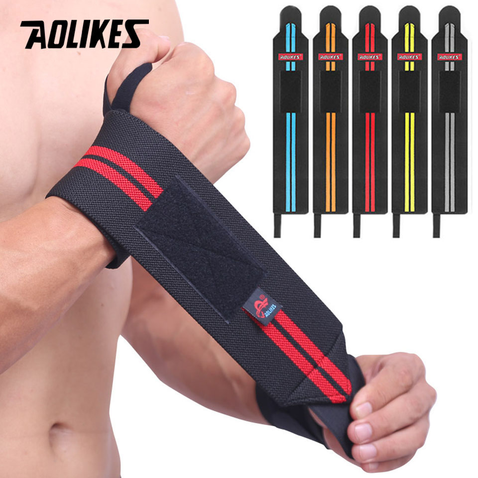 Wrist Wraps Weightlifting Support - AOLIKES 1 пара браслетов для поддержки