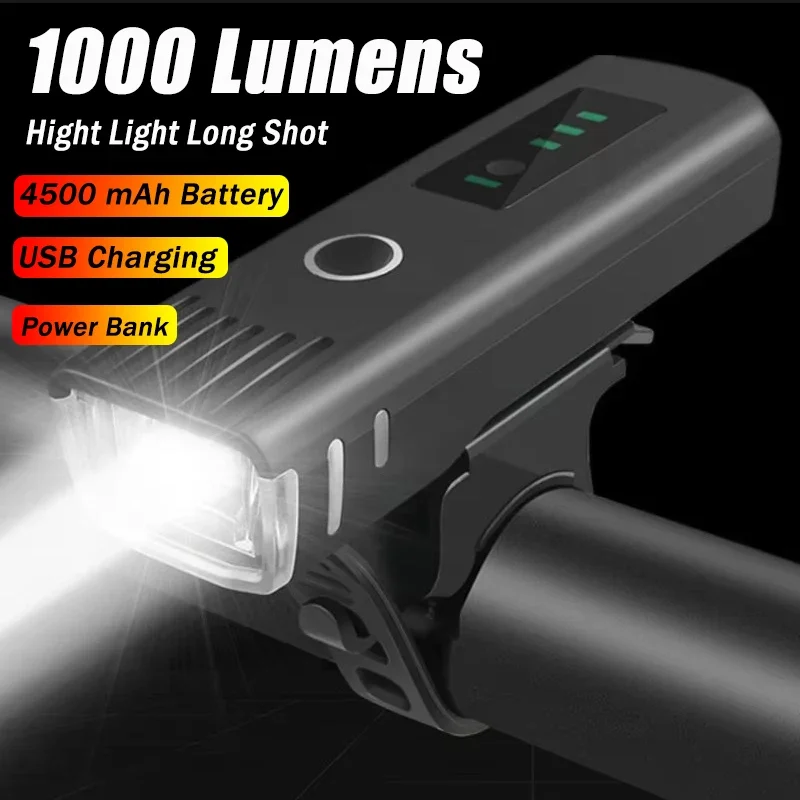 Rechargeable Bicycle Headlight 1000 Lumen - Велосипедный передний фонарь 1000 люмен, яркий