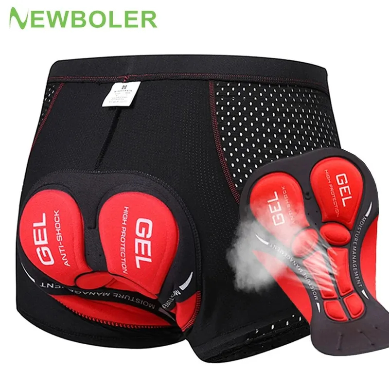 Padded Cycling Shorts 5D Gel - Мужские велосипедные шорты NEWBOLER для горного