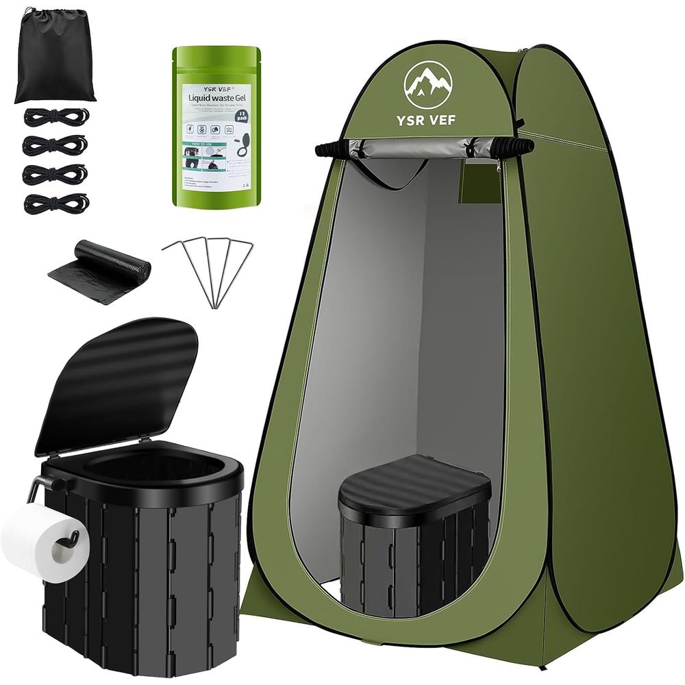 Camping - Портативный туалетный набор, походный туалет с