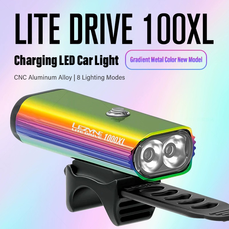 Rechargeable Bicycle Headlight 1000 Lumen - Велосипедный передний фонарь LEZYNE 1000 люмен,