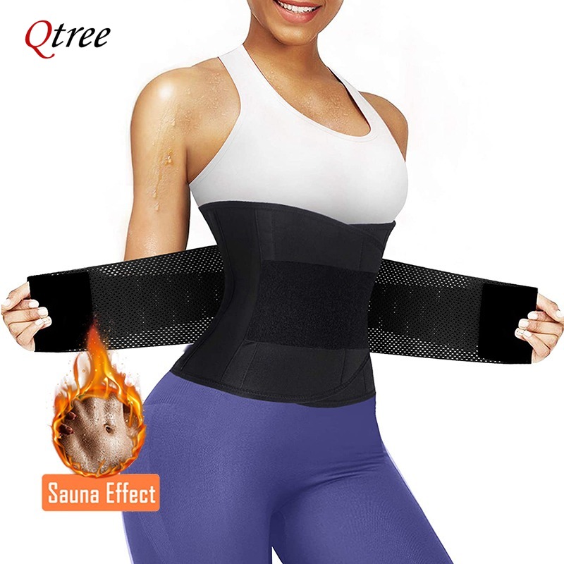 Sweat Waist Trainer Belt Neoprene - Qtree Горячий неопреновый пояс для тренировки