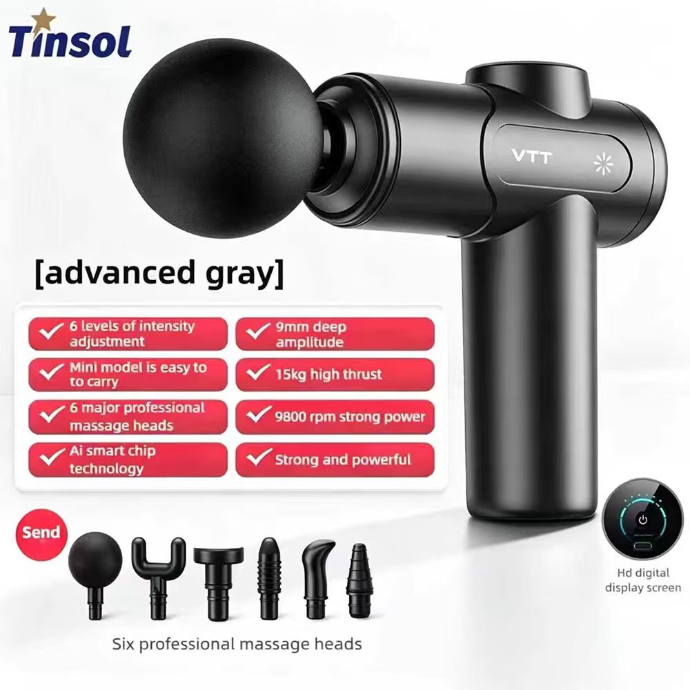 Electric Massage Gun Deep Tissue - Электрический массажный пистолет TINSOL для глубокого
