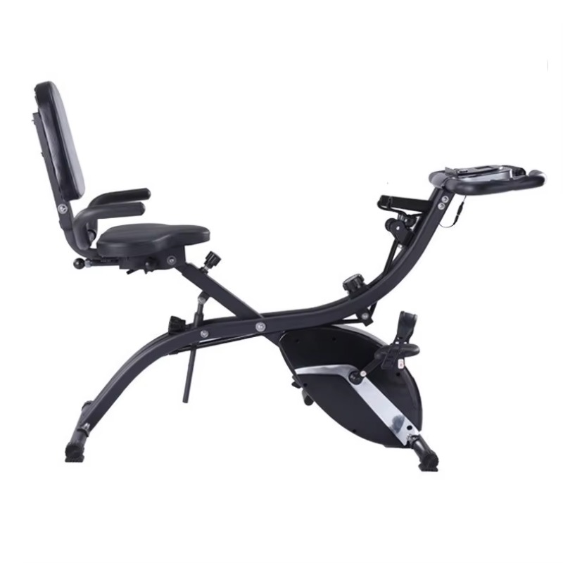 Exercise Bike Magnetic Resistance - Домашний складной велотренажер с ЖК-дисплеем, на