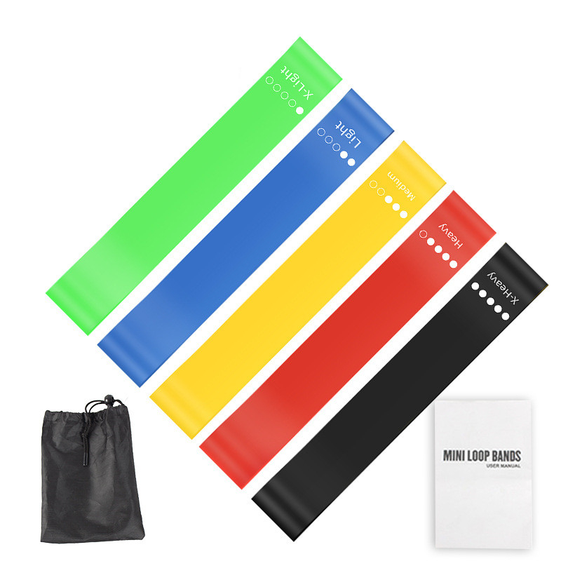 Pilates Bar Kit With Resistance Bands - Набор из 5 эластичных лент для