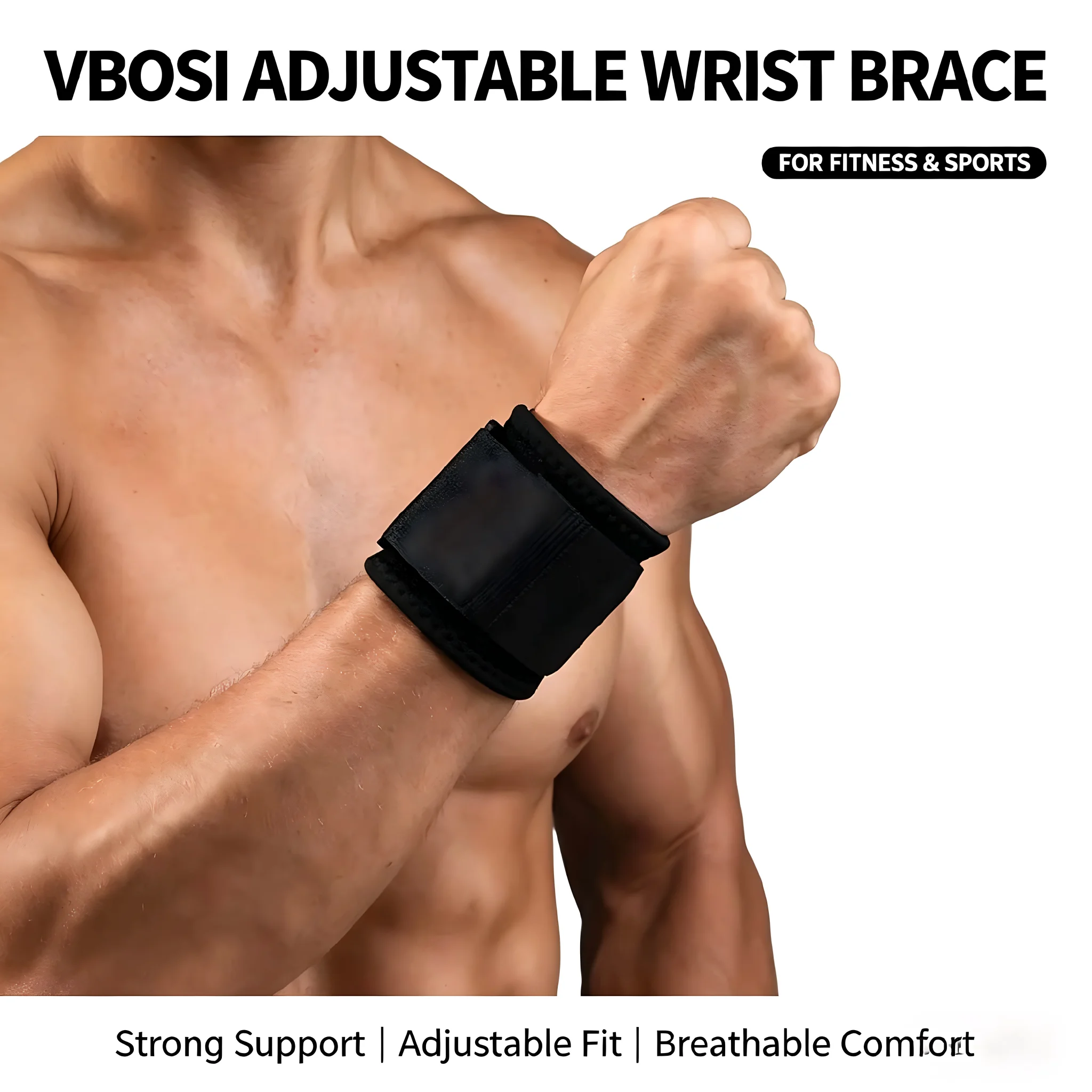 Wrist Wraps Weightlifting Support - Профессиональные дышащие бинты для запястий для