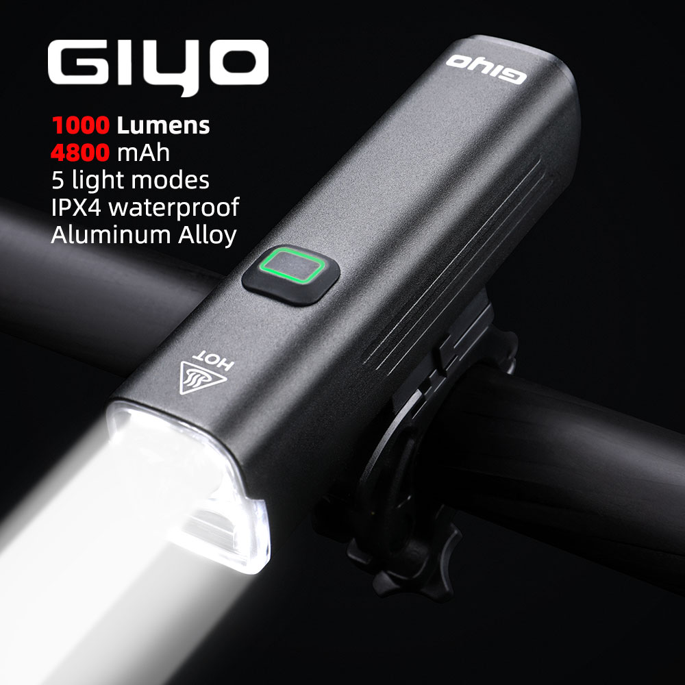 Rechargeable Bicycle Headlight 1000 Lumen - GIYO 1000 люмен велосипедный фонарь USB