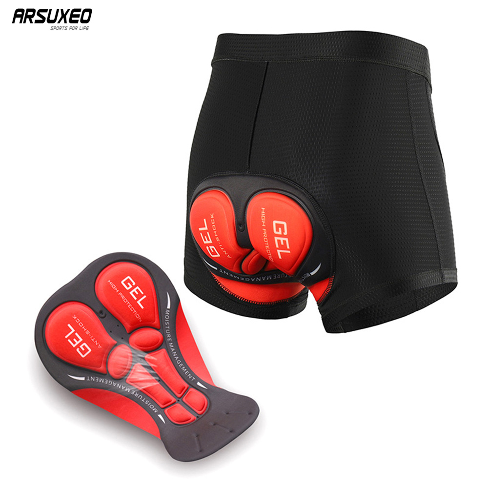 Padded Cycling Shorts 5D Gel - ARSUXEO мужские велосипедные шорты, нижнее белье
