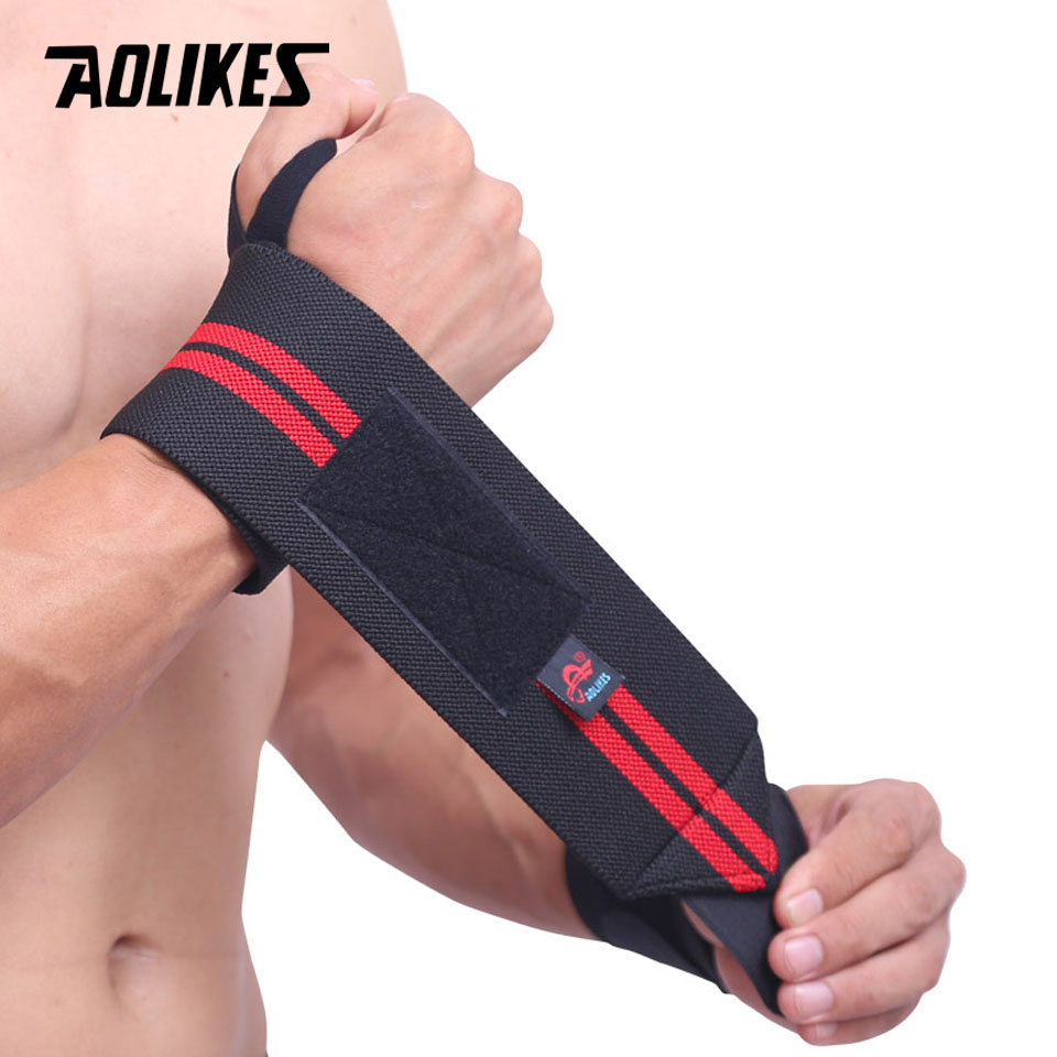 AOLIKES 1 пара браслетов для п – обзор и цена Wrist Wraps Weightlifting Support