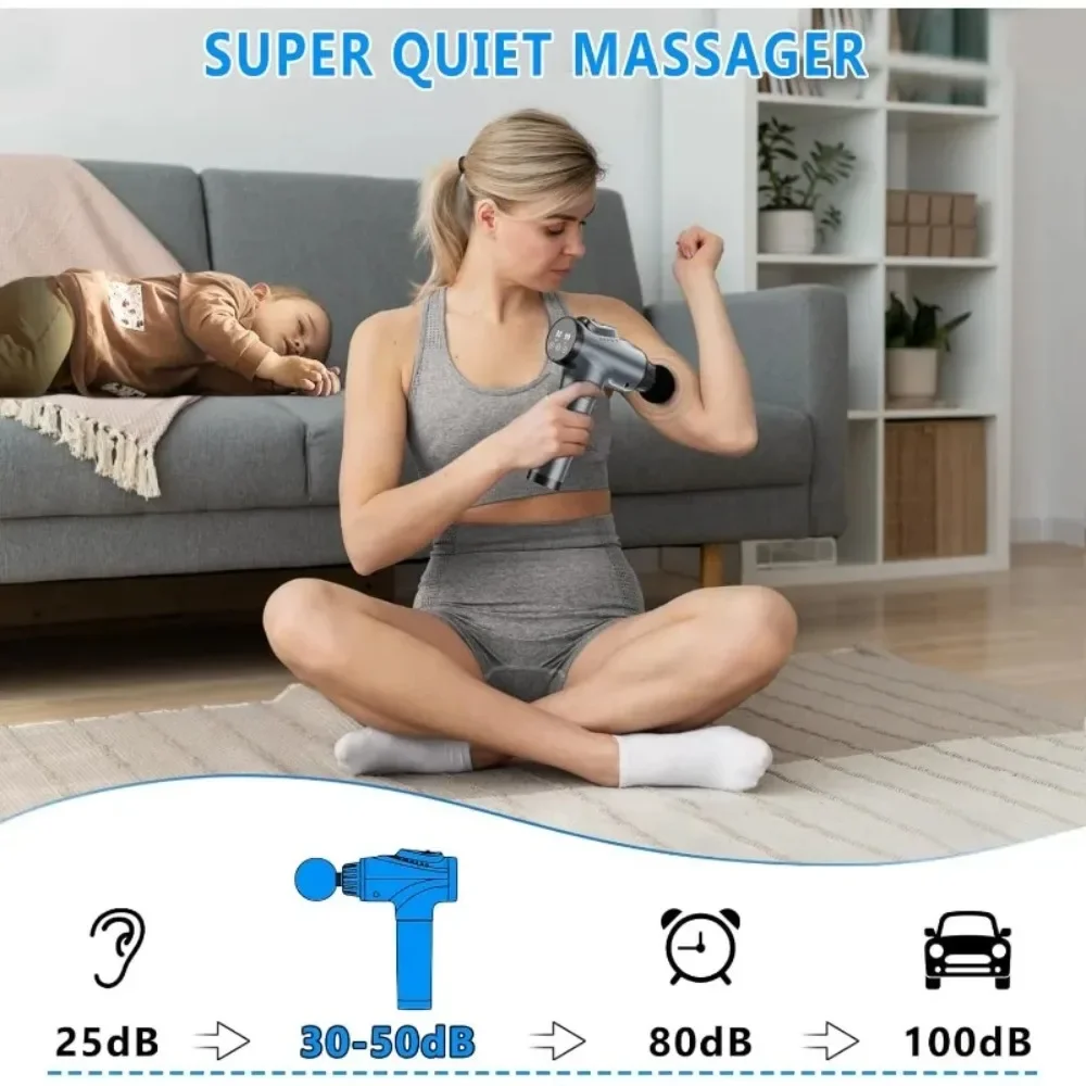 Массажный пистолет, портативны – обзор и цена Electric Massage Gun Deep Tissue