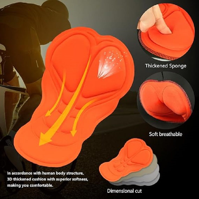 Дышащие велосипедные шорты MIE – обзор и цена Padded Cycling Shorts 5D Gel