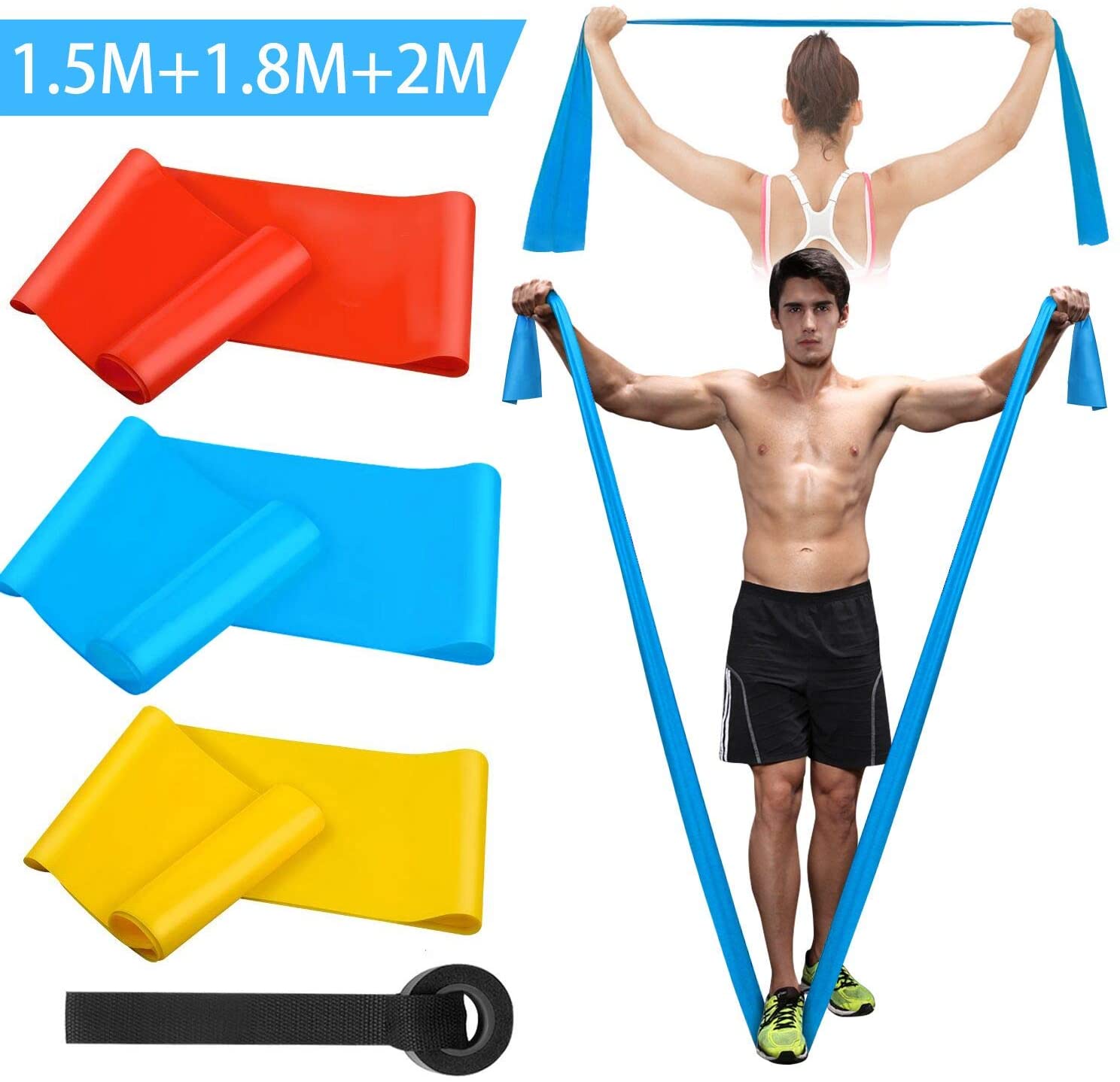 Эластичные ленты для фитнеса,  – обзор и цена Pilates Bar Kit With Resistance Bands
