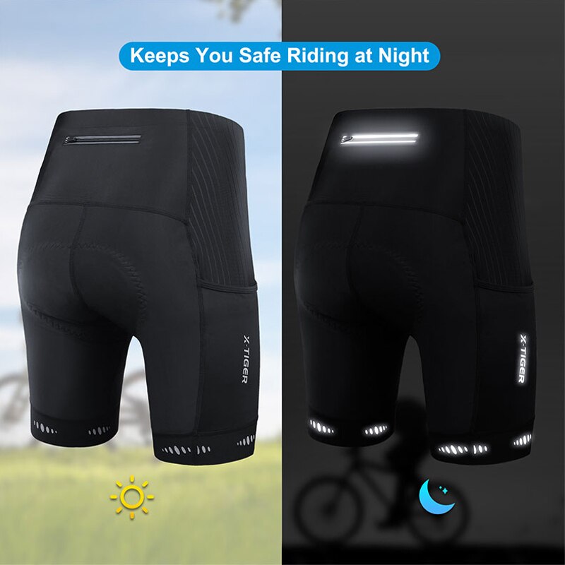 X-TIGER мужские велосипедные ш – обзор и цена Padded Cycling Shorts 5D Gel