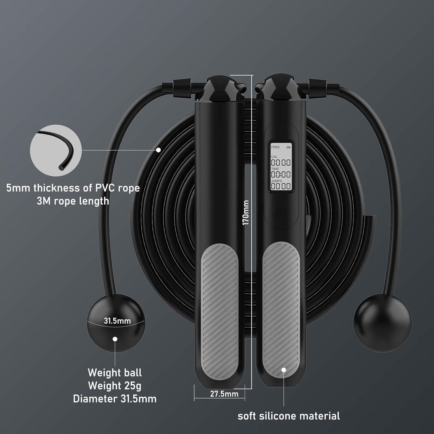 Умная цифровая скакалка 2-в-1  – обзор и цена Smart Jump Rope Digital Counter