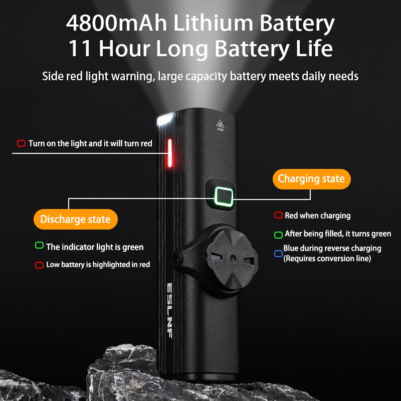 Велосипедная передняя фара ESL – обзор и цена Rechargeable Bicycle Headlight 1000 Lumen