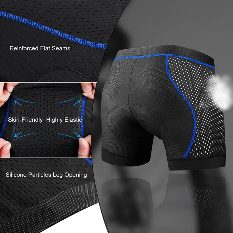 X-TIGER мужское Велосипедное н – обзор и цена Padded Cycling Shorts 5D Gel