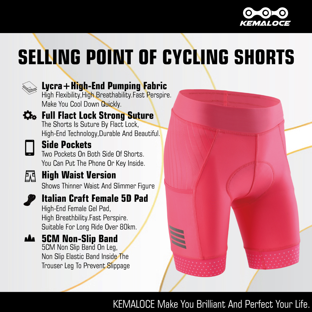 Женские велосипедные шорты KEM – обзор и цена Padded Cycling Shorts 5D Gel
