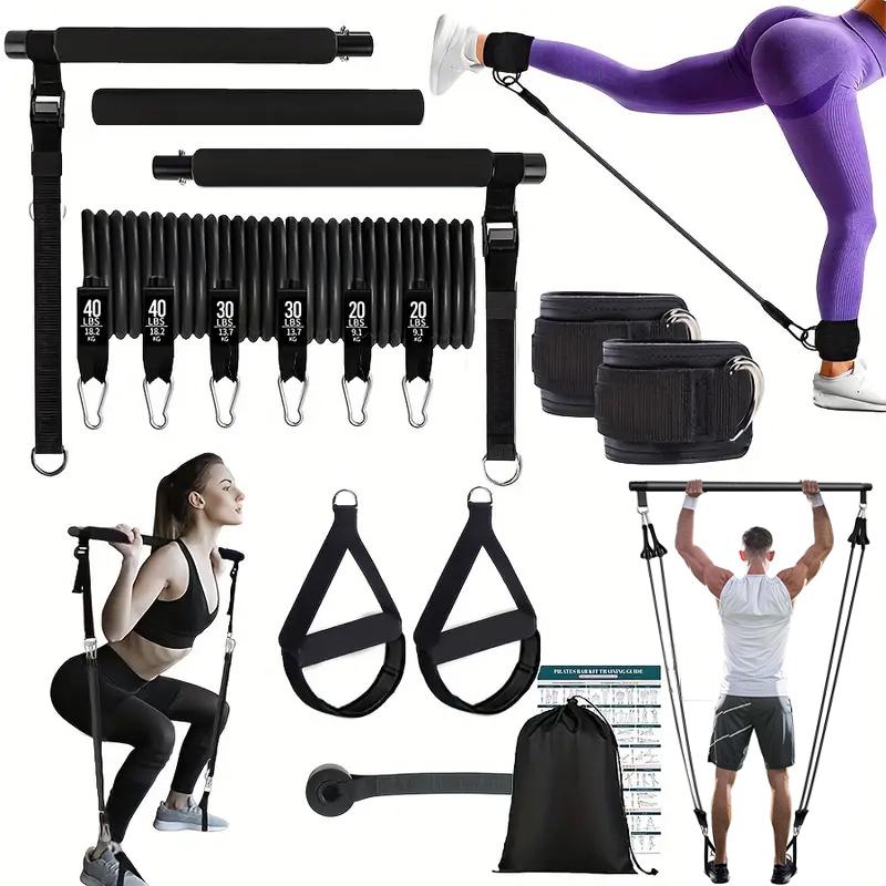 Многофункциональный набор для  – обзор и цена Pilates Bar Kit With Resistance Bands