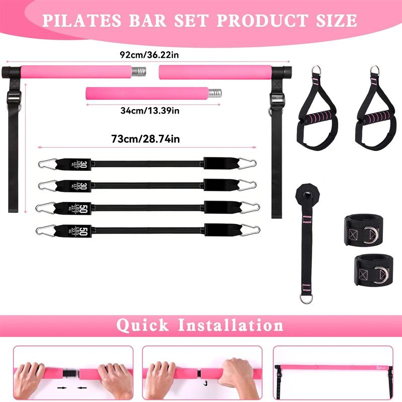 Многофункциональный набор для  – обзор и цена Pilates Bar Kit With Resistance Bands