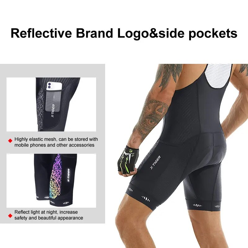 Велосипедные шорты нагрудник 5 – обзор и цена Padded Cycling Shorts 5D Gel