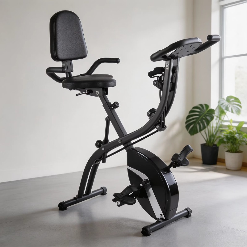 Домашний складной велотренажер – обзор и цена Exercise Bike Magnetic Resistance