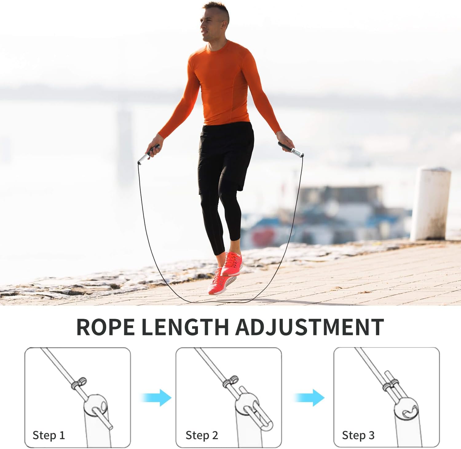 Беспроводная скакалка 6 см со  – обзор и цена Smart Jump Rope Digital Counter