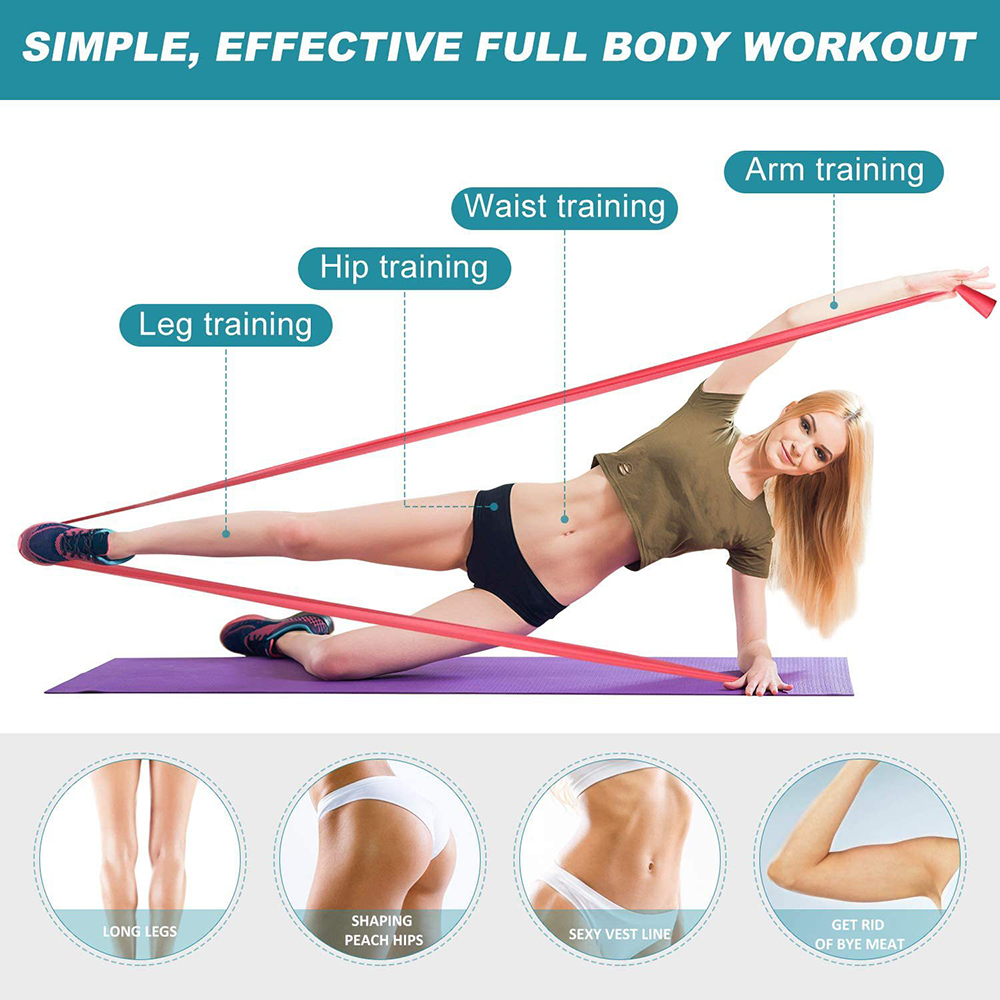 Спортивные эспандеры для йоги, – обзор и цена Pilates Bar Kit With Resistance Bands
