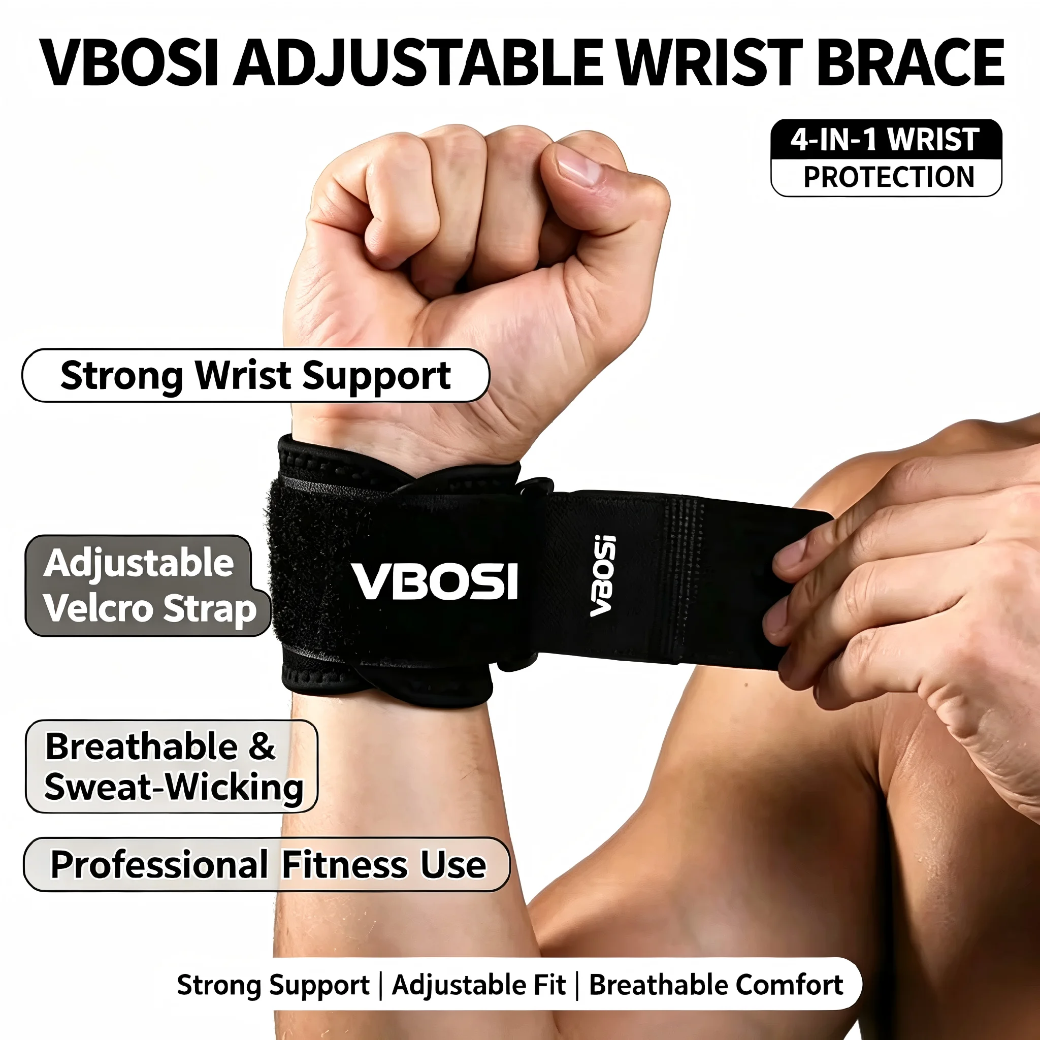 Профессиональные дышащие бинты – обзор и цена Wrist Wraps Weightlifting Support