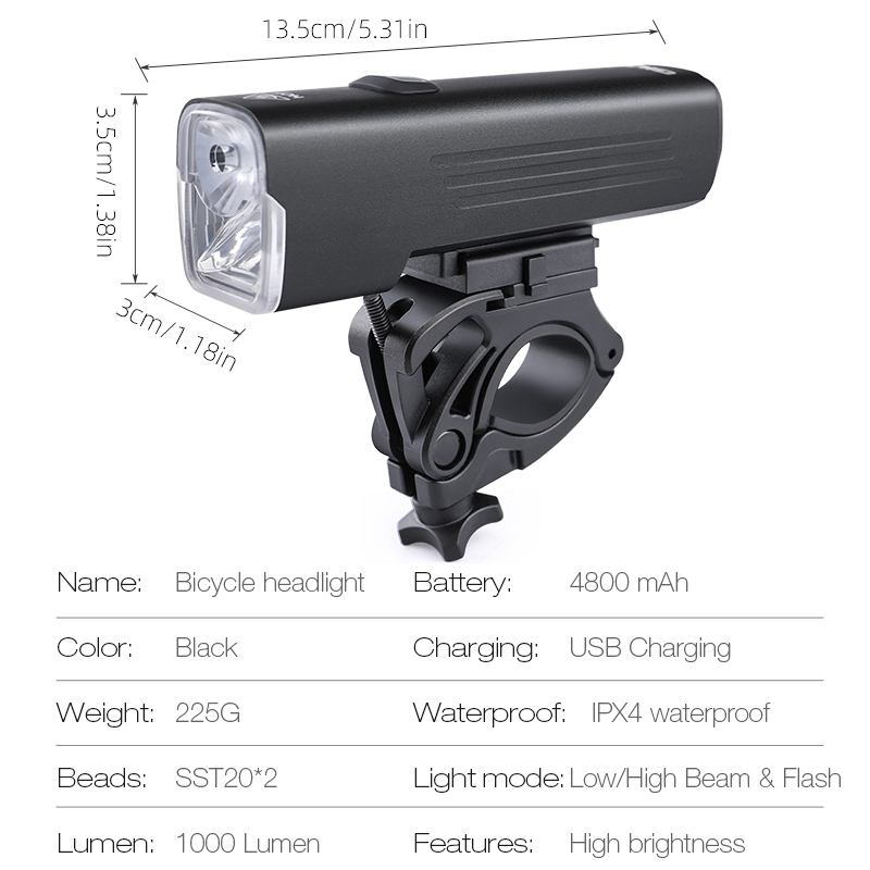 GIYO 1000 люмен велосипедный ф – обзор и цена Rechargeable Bicycle Headlight 1000 Lumen