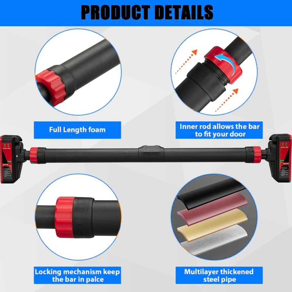 Регулируемый турник для дверно – обзор и цена Door Pull Up Bar No Screw