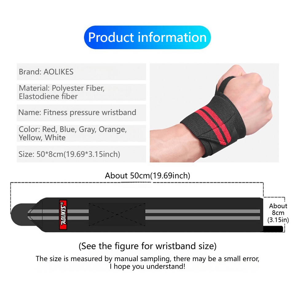 AOLIKES Фитнес-напульсники для – обзор и цена Wrist Wraps Weightlifting Support